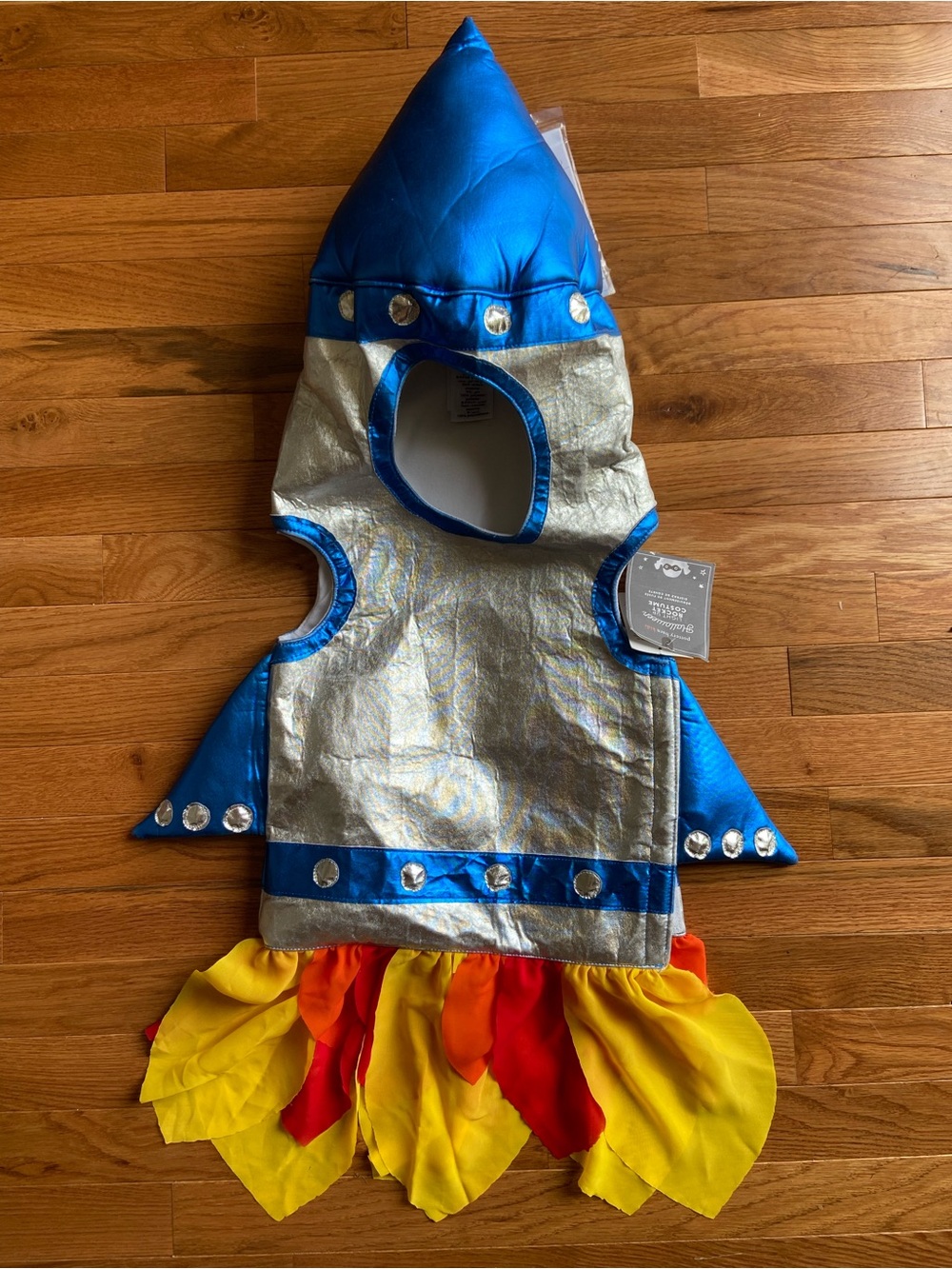🚀 Pottery Barn Kids Light-Up Rocket Ship Halloween Costume 2T NWT - Picture 9 of 10